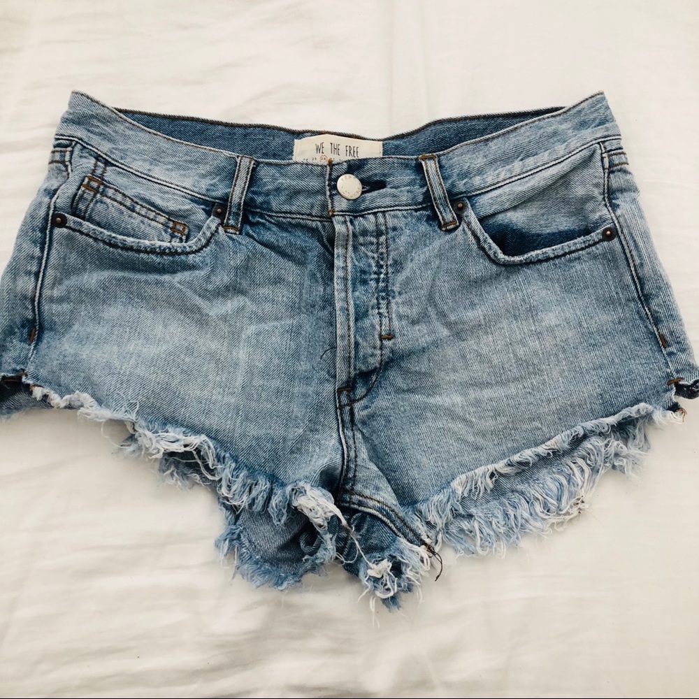 Free people jean shorts